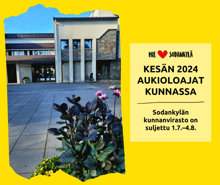 Kesän 2024 aukioloajat kunnassa